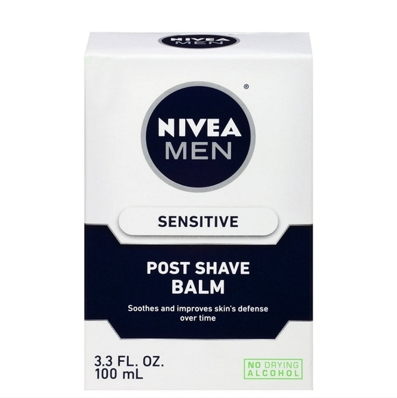 Nivea Men Sensitive Post Shave Balm, Soothes Skin 3.3 Oz - Picture 2 of 8